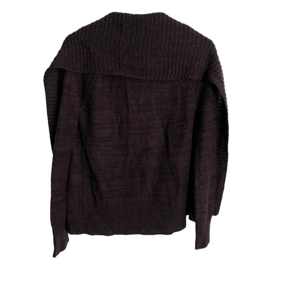 Women’s Ambiance Burgundy Black Cardigan Size Small! - Picture 2 of 5